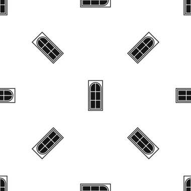 Ahşap kapı cam desen sorunsuz siyah