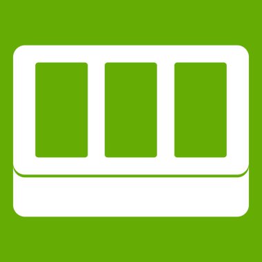 Beyaz pencere çerçevesi simgesi yeşil