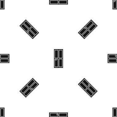 Kapalı ahşap kapı model sorunsuz siyah