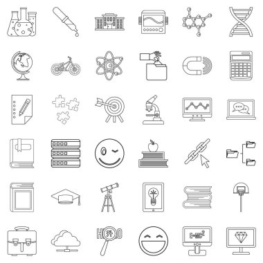 Sertifika Icons set, anahat stili