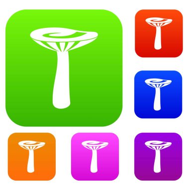 Mantar renk koleksiyonu ayarla