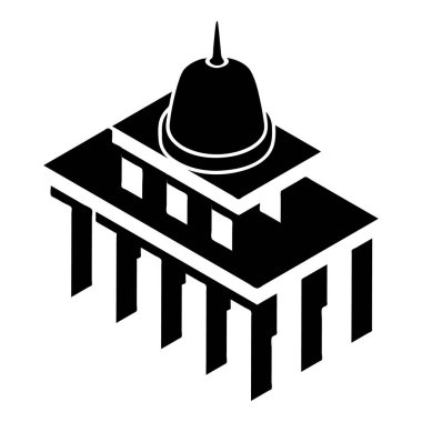 Beyaz Saray ABD simgesi, basit tarzı