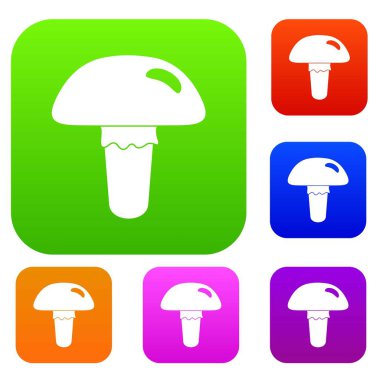 Zehirli mantar renk koleksiyonu ayarla