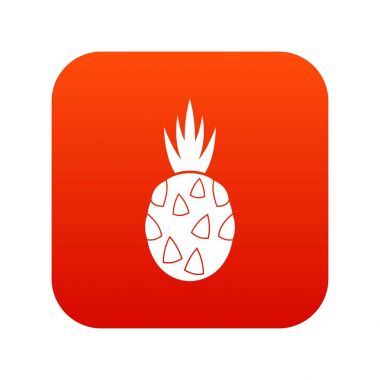 Pitaya, dragon meyve simgesi dijital kırmızı