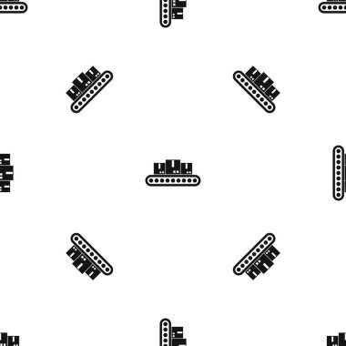 Yük deseni sorunsuz siyah bant konveyör