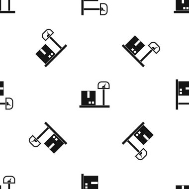 Kargo desen sorunsuz siyah için teraziler