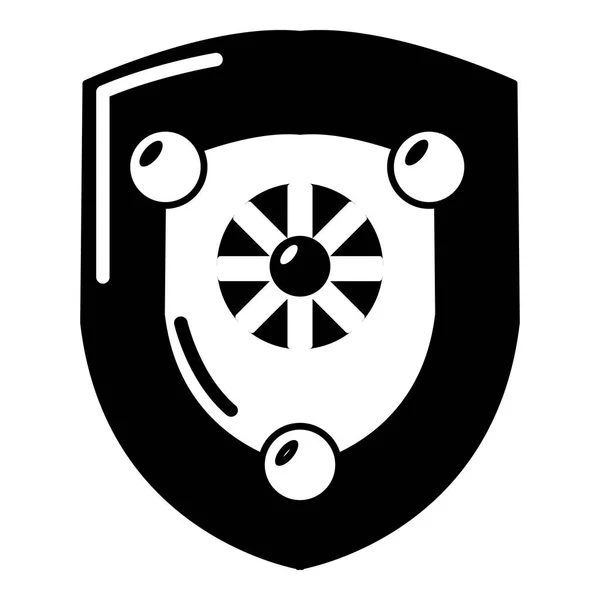 アンティークの盾のアイコン、シンプルなスタイル — ストックベクタ
