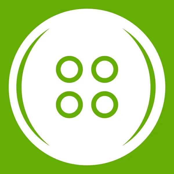 Symbol für Kunststoff-Taste grün — Stockvektor
