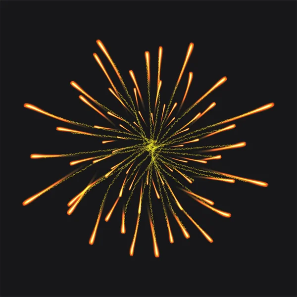 Fond de concept de feu d'artifice, style réaliste — Image vectorielle