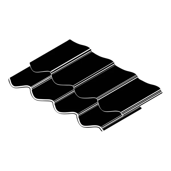 Ícone de telha de metal, estilo simples — Vetor de Stock