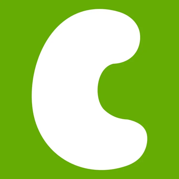 Cashew icon green — Stock Vector