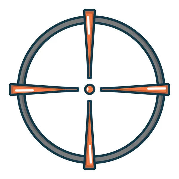 Icono de vista Paintball, estilo de dibujos animados — Vector de stock
