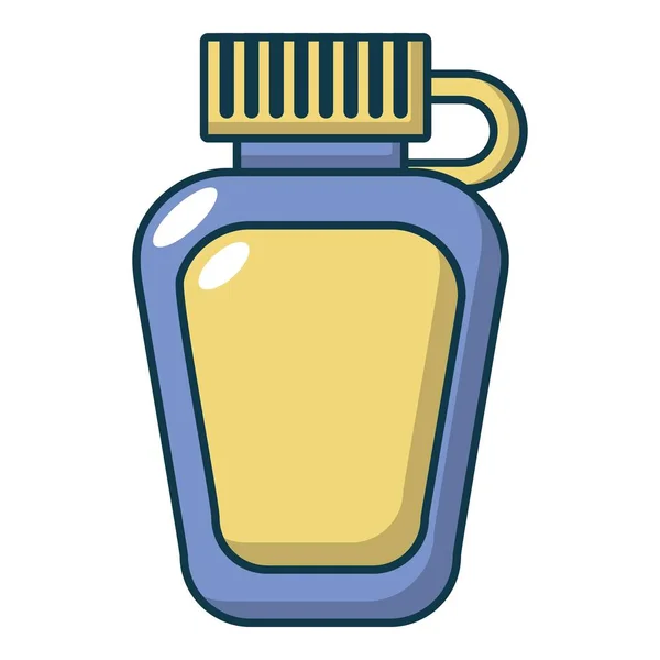 Paintball flask equipment icon, cartoon style — Stock Vector