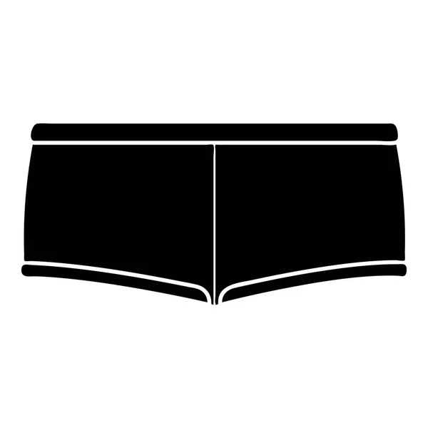 Icono de ropa interior, estilo negro simple — Archivo Imágenes Vectoriales