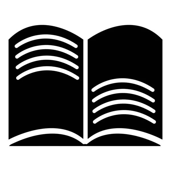 Antiguo icono de libro de magia abierta, estilo simple — Archivo Imágenes Vectoriales