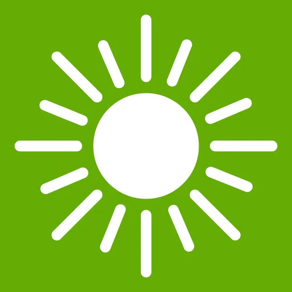 Sonnensymbol grün — Stockvektor