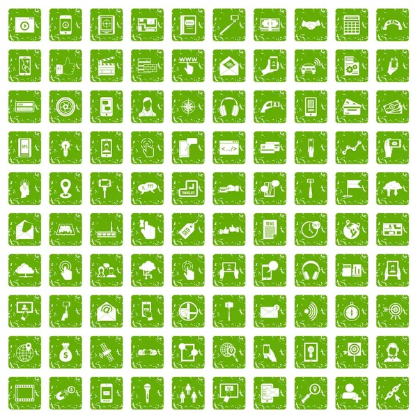 grunge yeşil set 100 telefon simgeleri