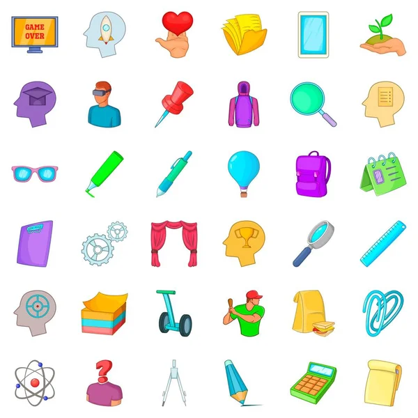 Diploma Icons set, karikatür tarzı