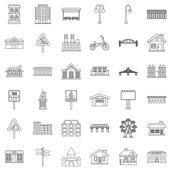 Bölge Icons set, anahat stili