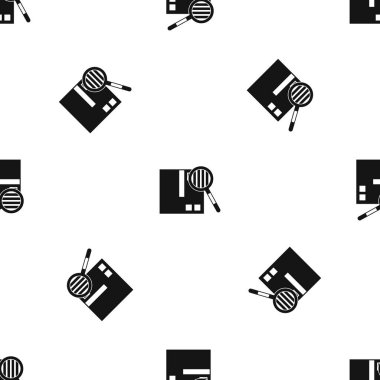 Kalite kontrol desen sorunsuz siyah