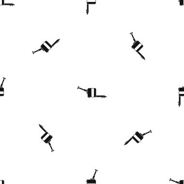 Tekerlekler desen sorunsuz siyahta sepeti