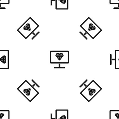 Elmas desen sorunsuz siyah ekran