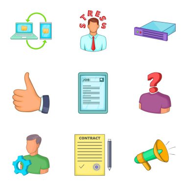 Kolokyum Icons set, karikatür tarzı