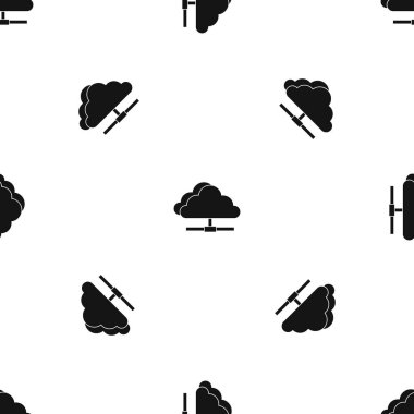 Bulut bilgi işlem bağlantı desen sorunsuz siyah