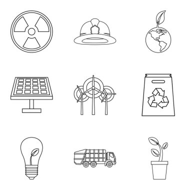 Trajik Icons set, anahat stili