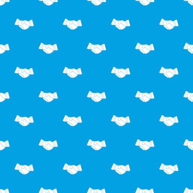 El sıkışma desen kesintisiz mavi