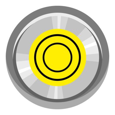 İşareti nokta cetvel simgesi, karikatür tarzı