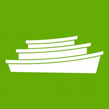Ahşap tekne simgesi yeşil