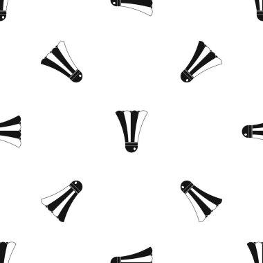 Siyah ve beyaz raketle desen sorunsuz siyah