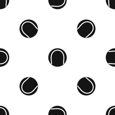 Siyah ve beyaz tenis topu model sorunsuz siyah