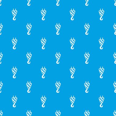 Vinç kanca desen kesintisiz mavi