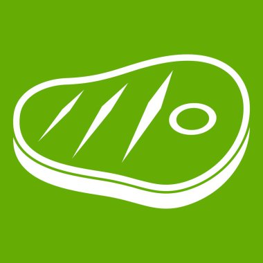 Eti biftek simgesi yeşil