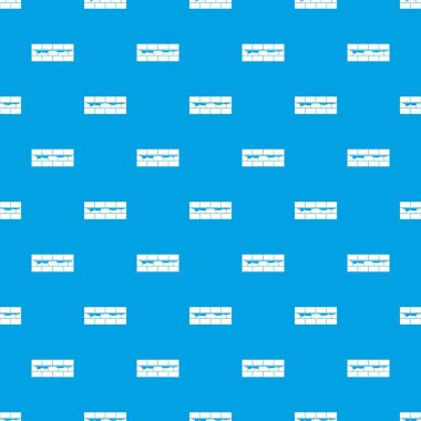 Tuğla duvar desen kesintisiz mavi