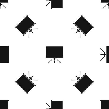 Boş projeksiyon ekran desen sorunsuz siyah