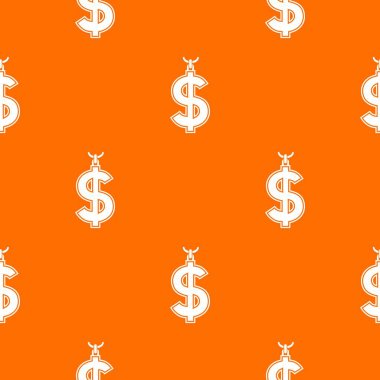 Sorunsuz Doları sembolü deseninin kolye