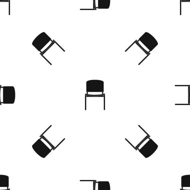 Siyah ofis sandalye desen sorunsuz siyah