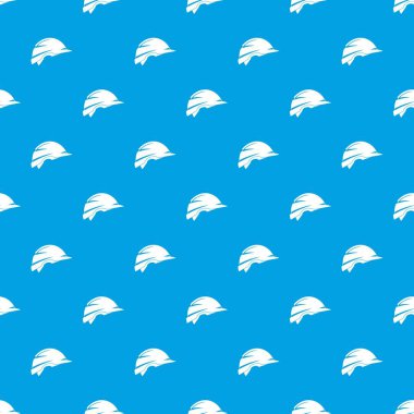 İnşaat kask desen kesintisiz mavi