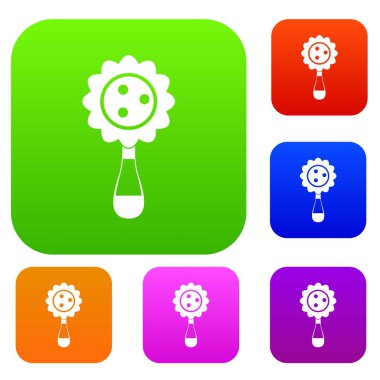 Bebek oyuncak set renk koleksiyonu çıngırak