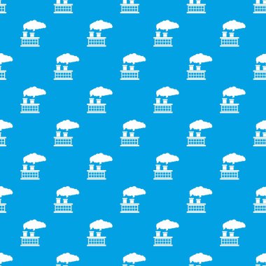 Bitki boru duman desen kesintisiz mavi