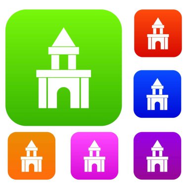 Blok oyuncak renk koleksiyonu ayarla