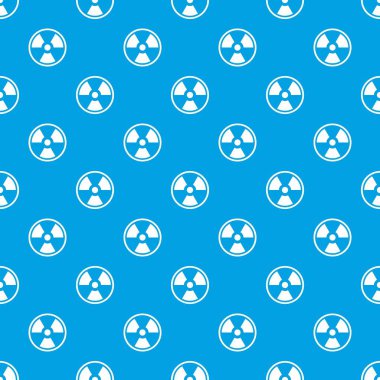 Tehlike nükleer desen kesintisiz mavi