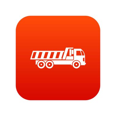 Makine simgesi dijital kırmızı