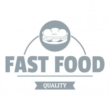 Sandviç logosu, basit gri tarzı