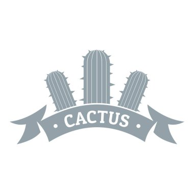 Houseplant logosu, basit gri tarzı