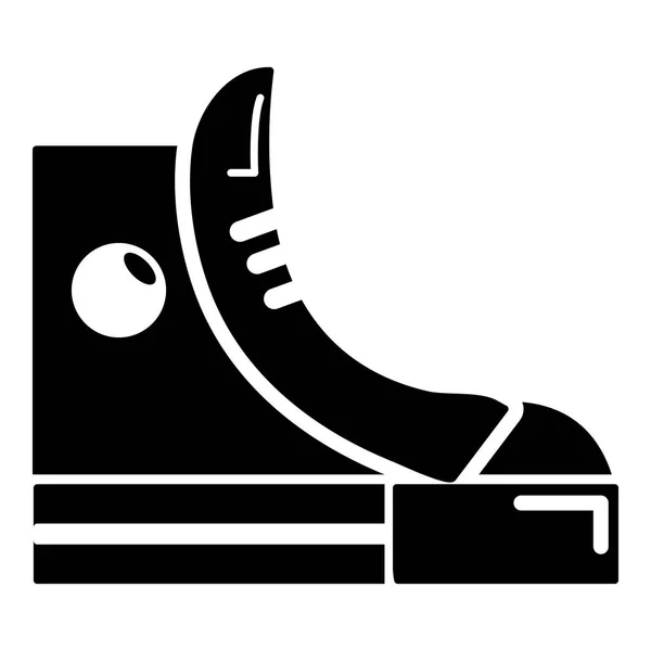 Zapatillas de deporte hipster zapatos icono, estilo simple — Vector de stock