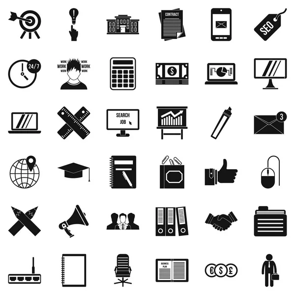 Conjunto de iconos de pago, estilo simle — Archivo Imágenes Vectoriales